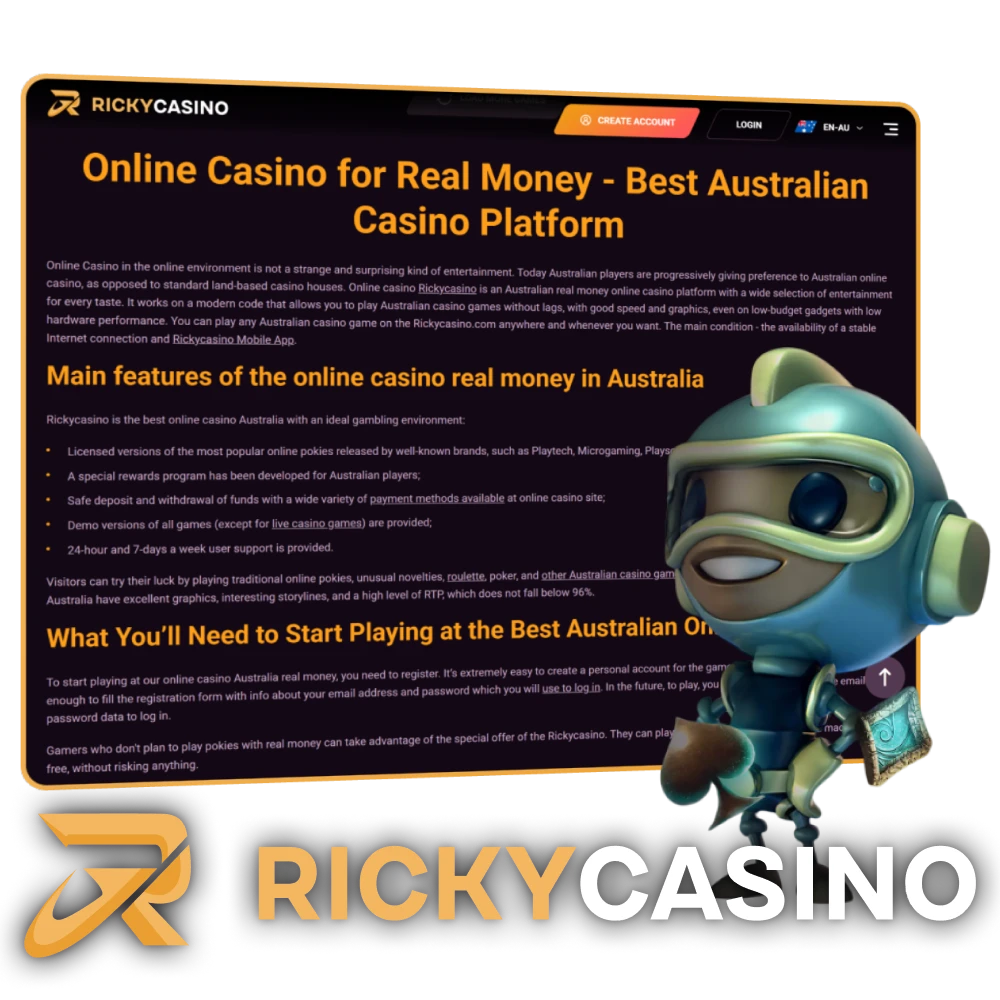 Find out more about Ricky Casino in Australia.