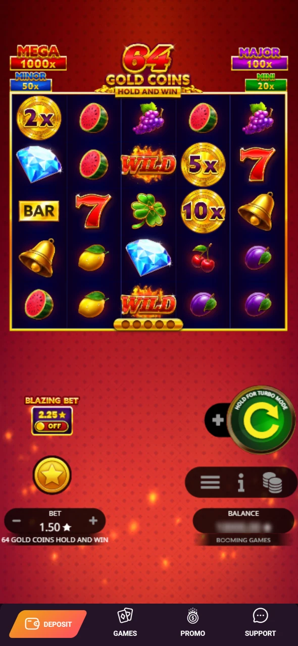 Place your wager and enjoy thrilling slot gameplay at Ricky Casino.