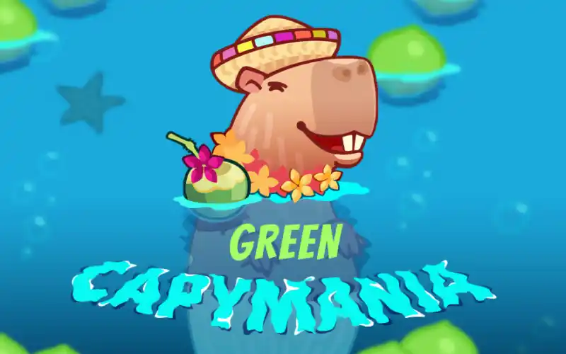 Play Capymania Green at Ricky Casino a cheerful tropical game with capybara energy.