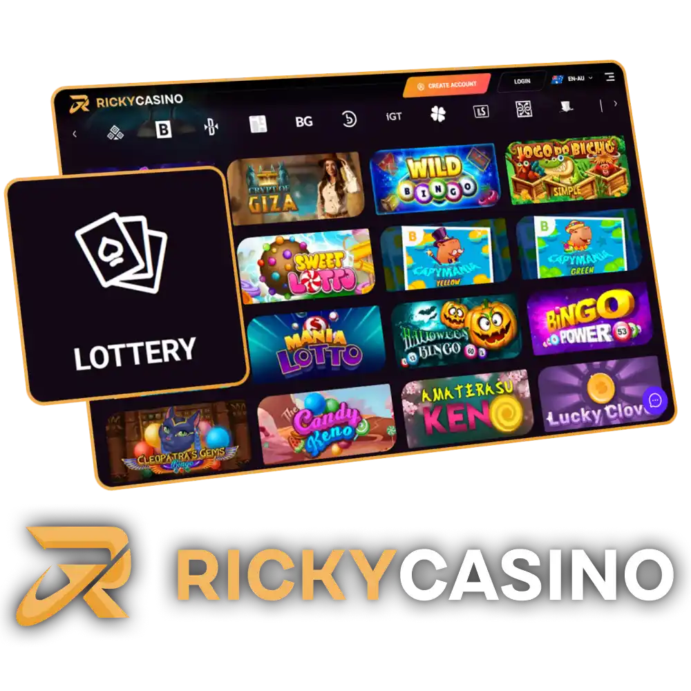 Join Ricky Casino and play fun fast paced lottery games on any device.
