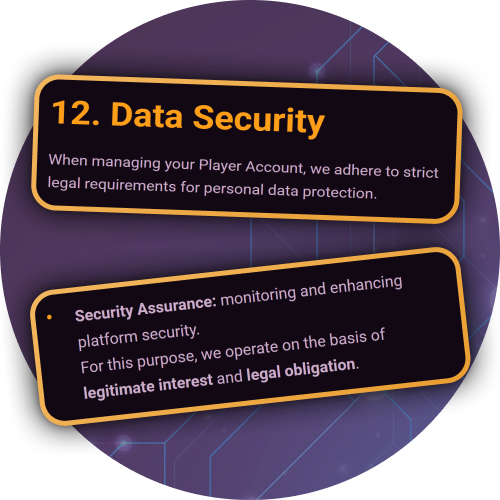 Benefit from the high security level of the Ricky Casino mobile app.